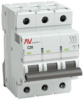 Выключатель автоматический EKF Averes AV-6 3п 20А C 6кА